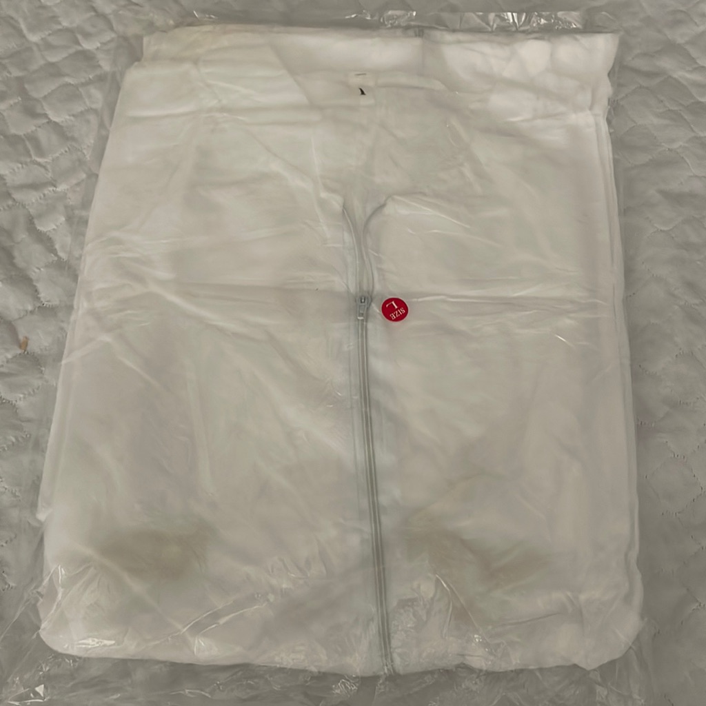 White Paper Like Gown Wrapped- Size Large